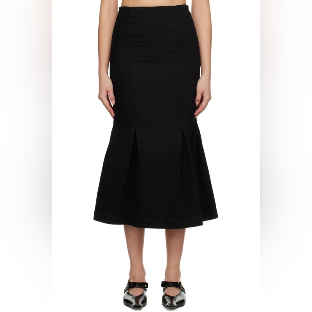 NWT Khaite Levine Skirt in Black - size 25 - Picture 7 of 8